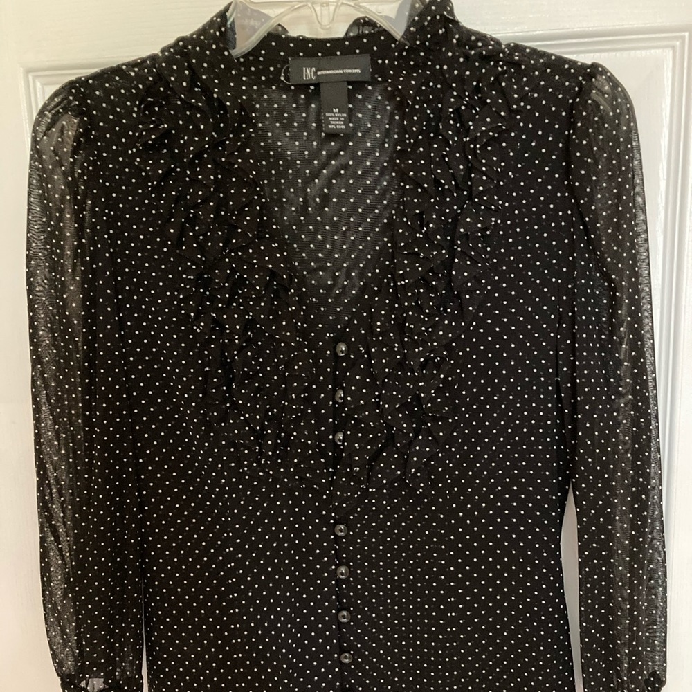 Polka Dot blouse (sheer)